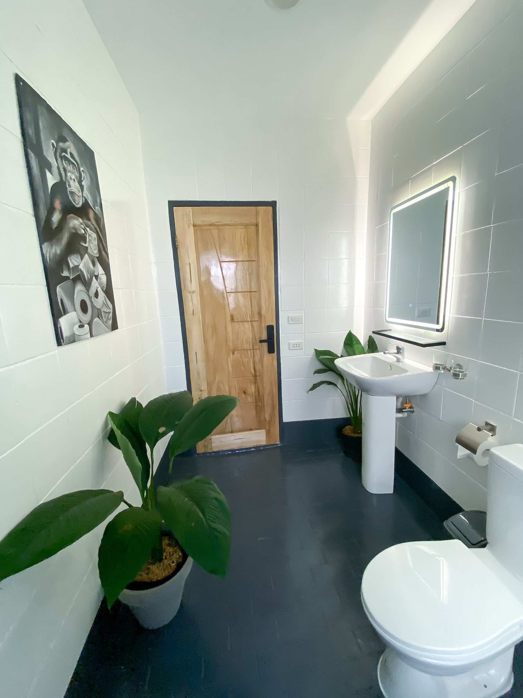 Private bathroom behind its own door